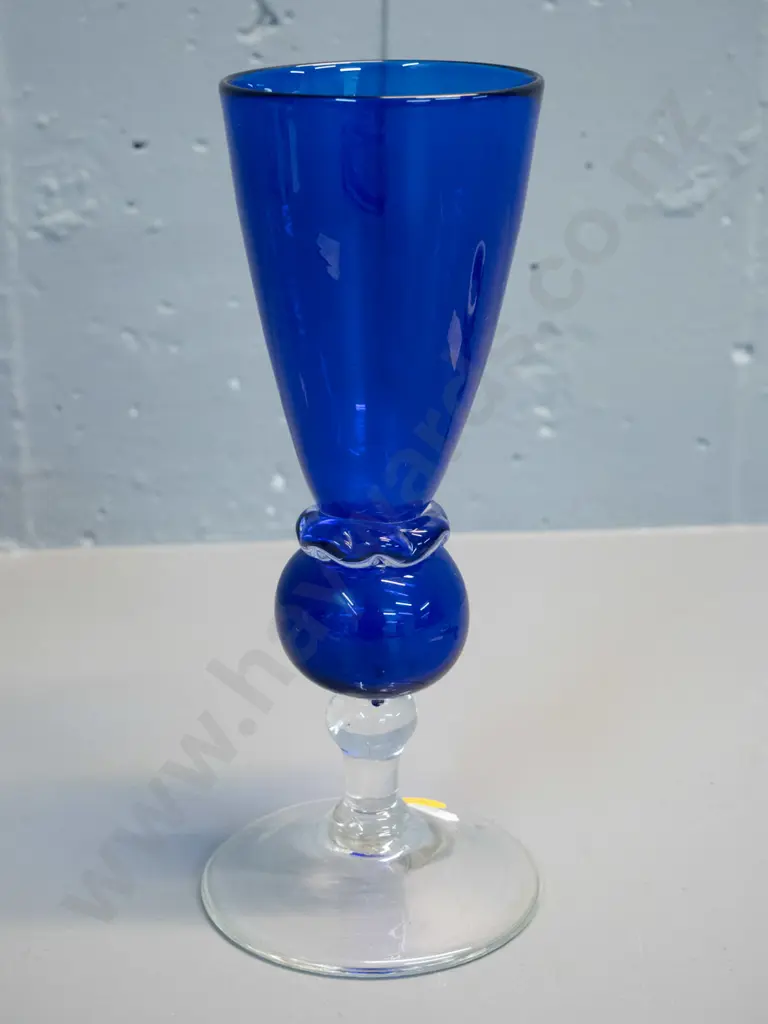 Peter Raos 1991 - studio art glass goblet  H-220 Image 1++