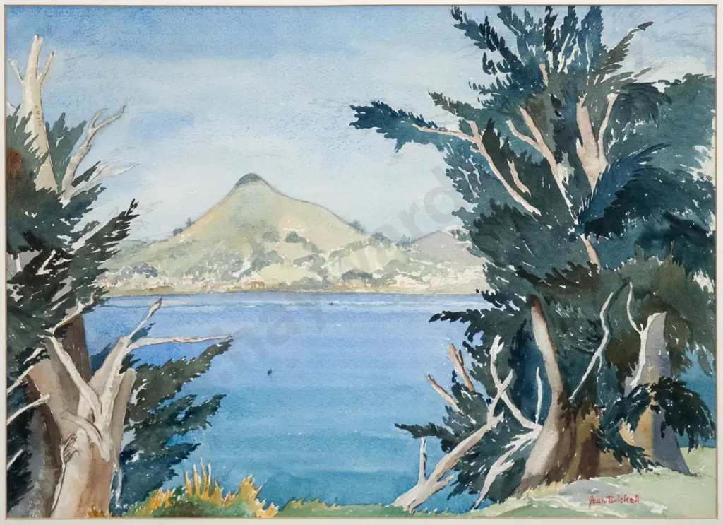 Joan Brickell - framed watercolour - Hereweka H-250 W-360 Image 1++