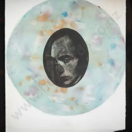 Jason Greig - framed lithograph - portrait H-180 W-140