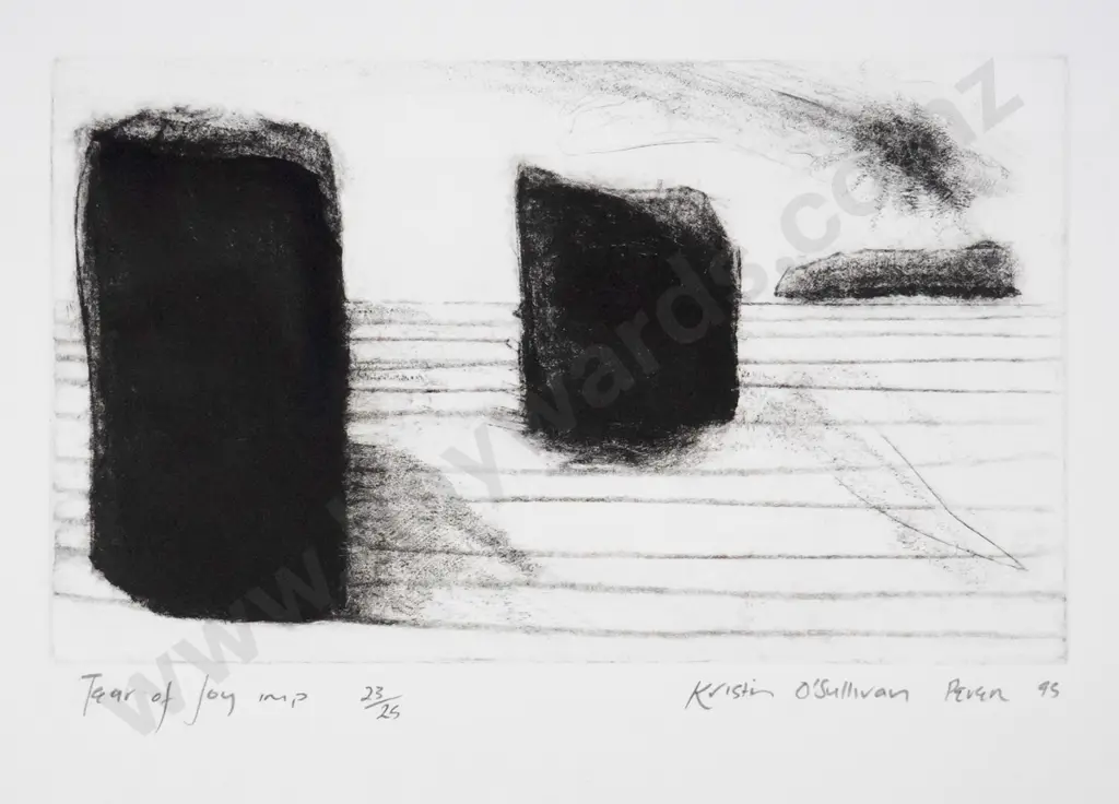 Kristin O'Sullivan Peren '95 - unframed ltd edition print 23/25 "Tears of Joy" H-150 W-245 Image 1++