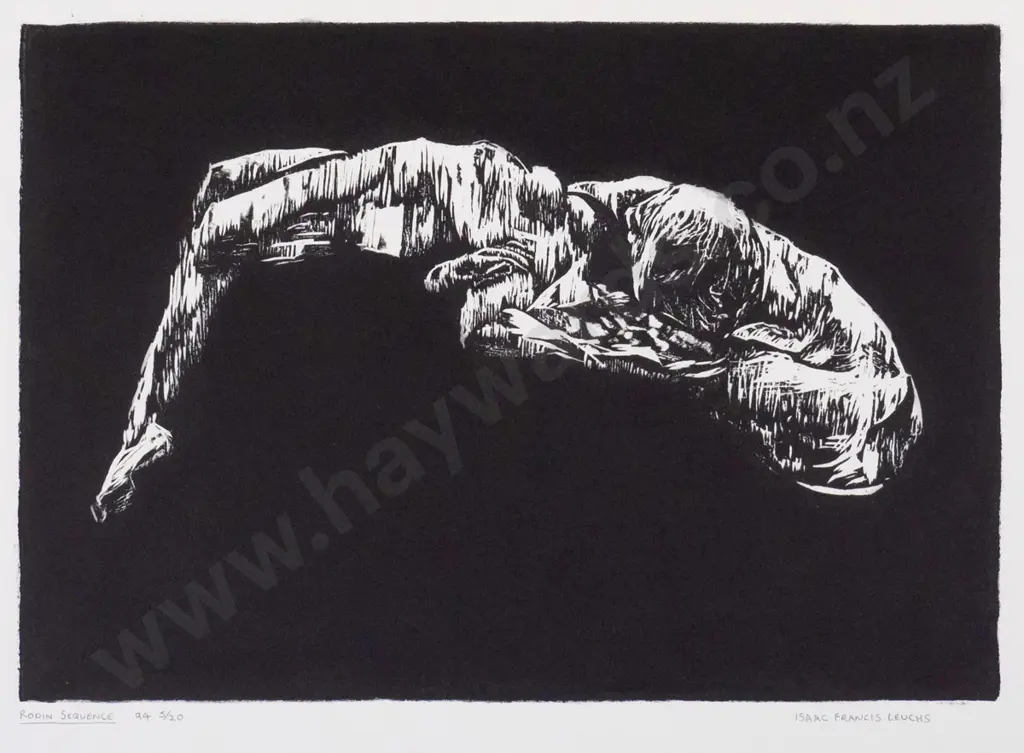 Isaac Francis Leuchs '94 -  unframed print 5/20 "Rodin Sequence" H-195 W-265 Image 1++