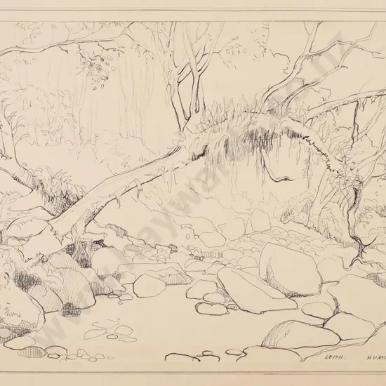 HV Miller '67 - unframed ink "Leith" H-220 W-280