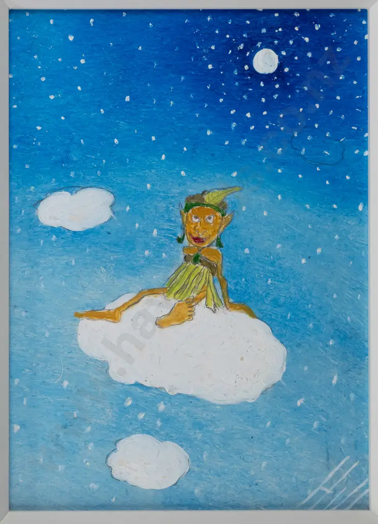 Ivan Hill - framed mixed media - cloud scene H-190 W-140 Image 1++