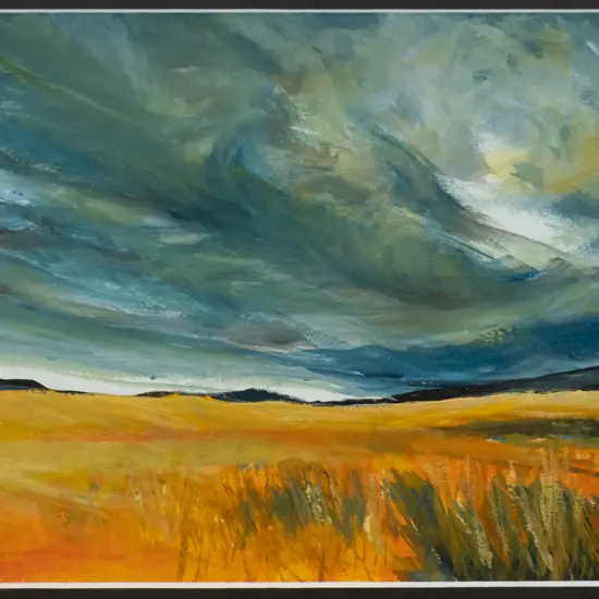 B McGregor - framed watercolour - landscape H-200 W-290