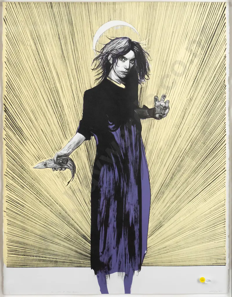 Jason Greig  2015 - framed lithograph "The wrath of Vera Gemini" H-750 W-560 Image 1++