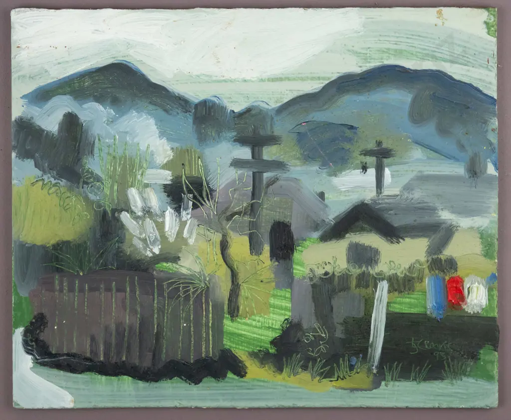Lindsay Crooks '93 - framed acrylic  H-200 W-240 Image 1++