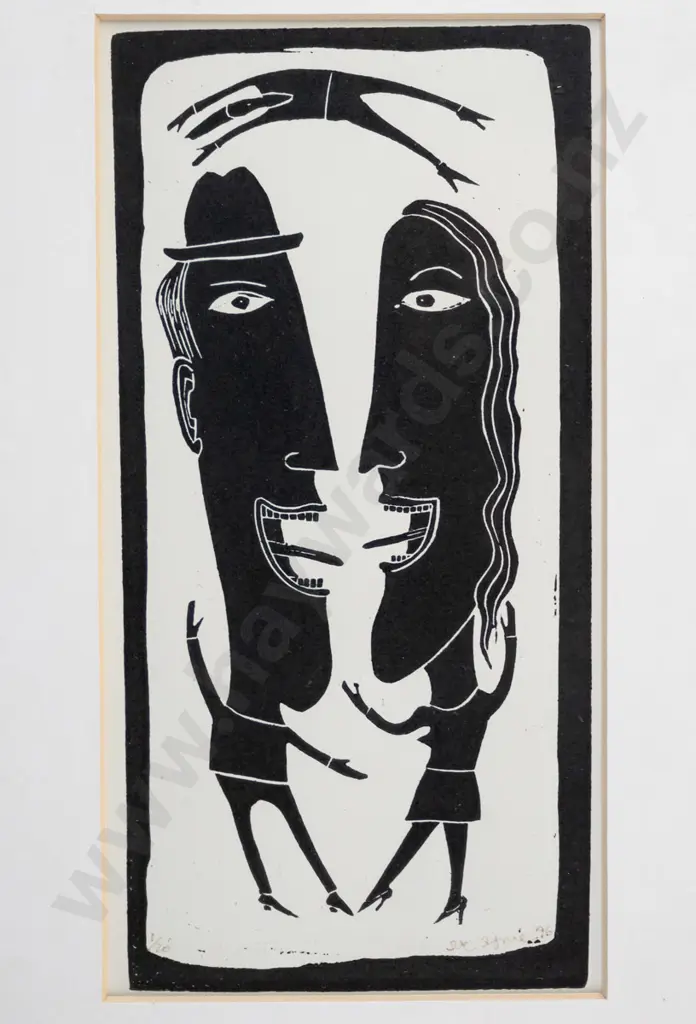 Sue Symes '96 - framed ltd edition print 1/20 - family H-220 W-115 Image 1++