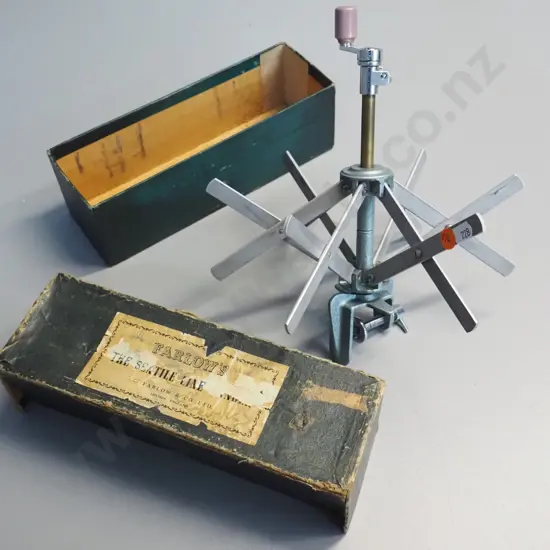 vintage sextile fishing line winder / drier - Farlow's of London, with original box