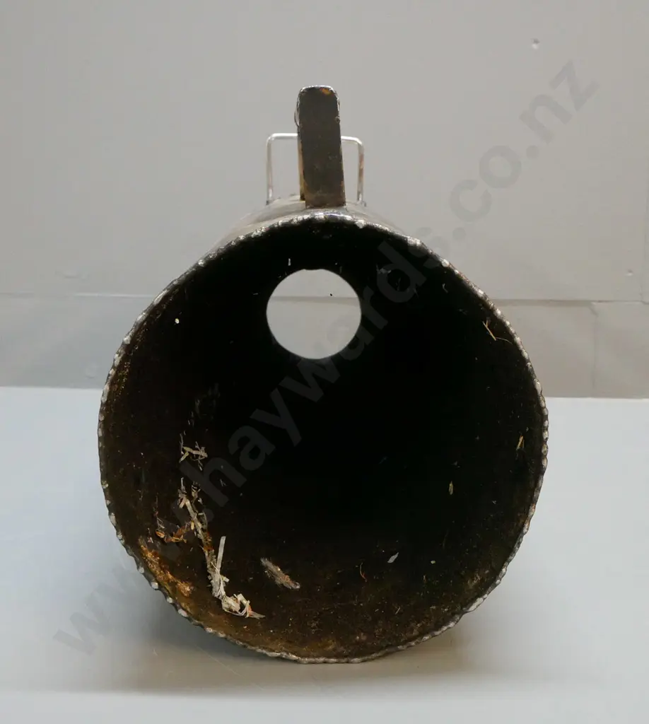 large thermette with wooden handle - aged and worn finish H-490 W-300 at handle Image 1++
