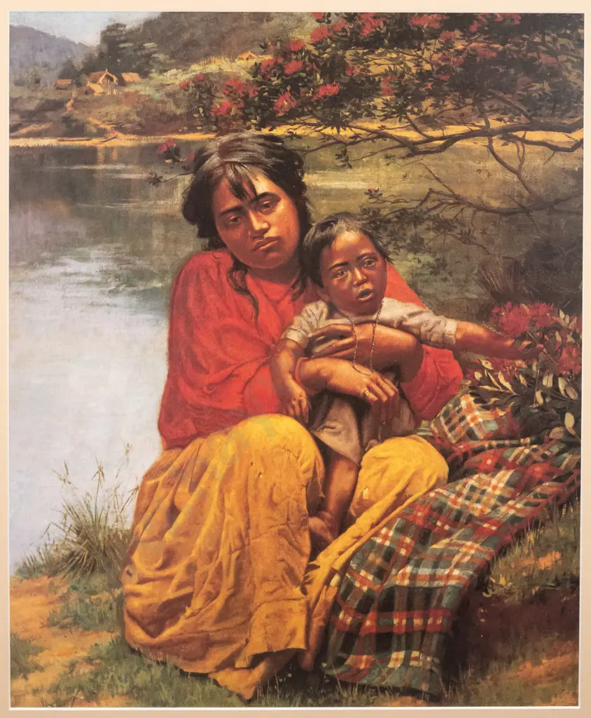framed print - mother and child H-490 W-400 Image 1++
