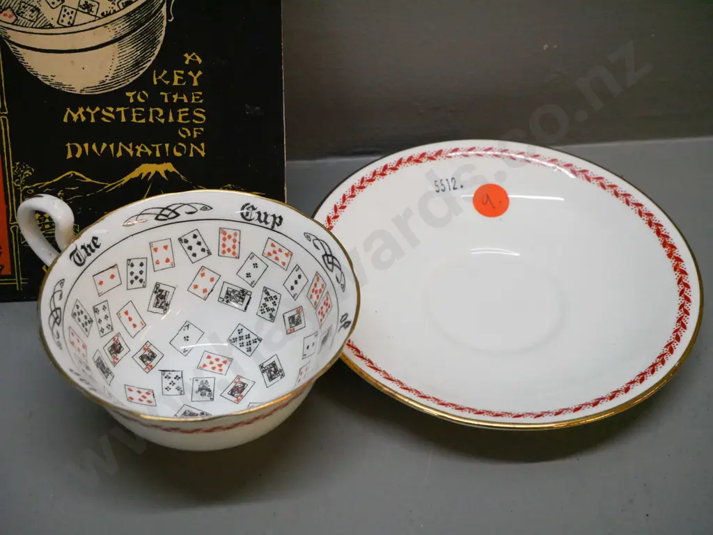 Aynsley "Cup of Knowledge" cup & saucer with 1924 booklet by Willis Mac Nicol / Pub J&B Dodsworth Image 1++