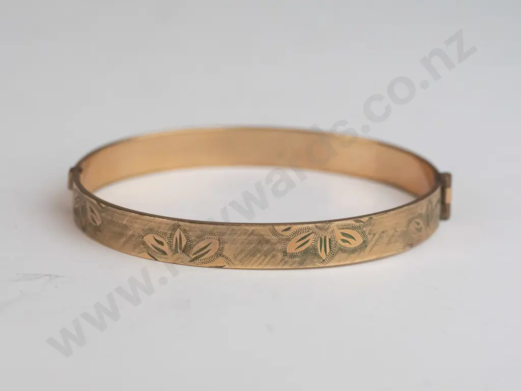 9ct rolled gold snap & joint bracelet 50 micron Image 1++