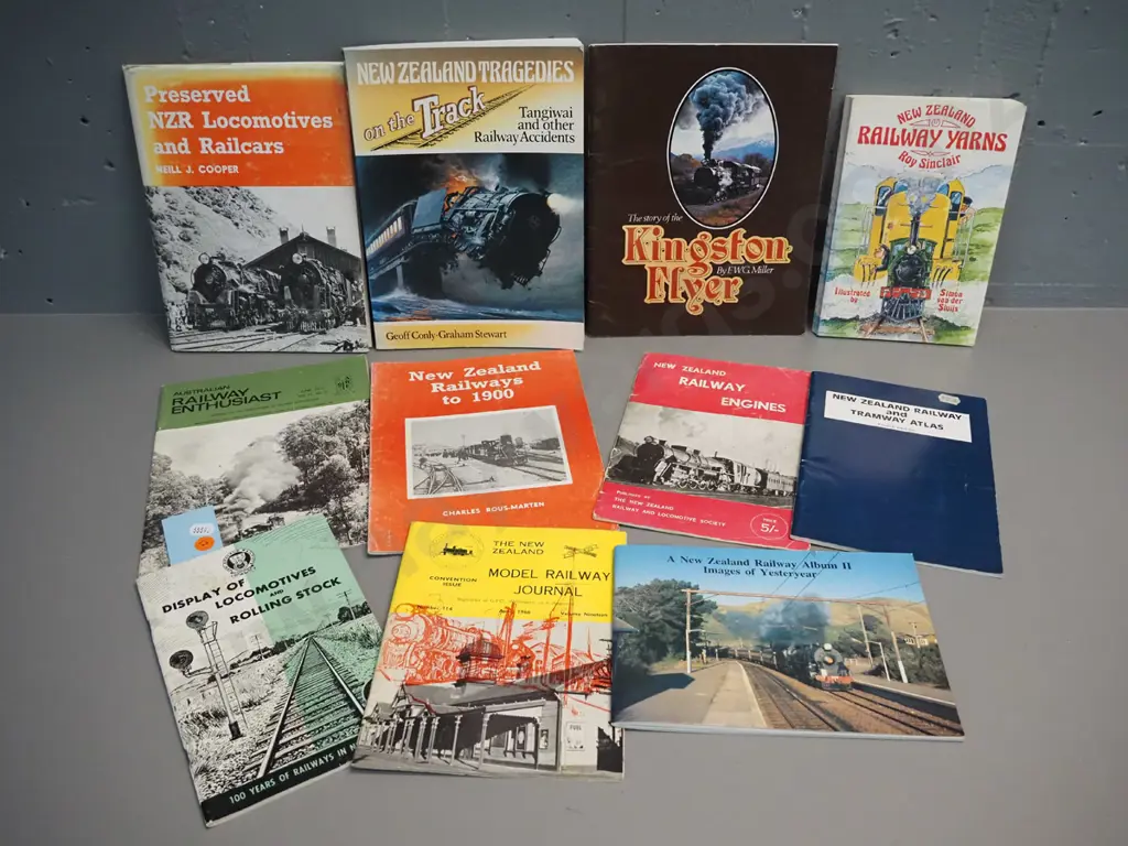 assorted railway books and publications, all New Zealand except for one Australian Image 1++