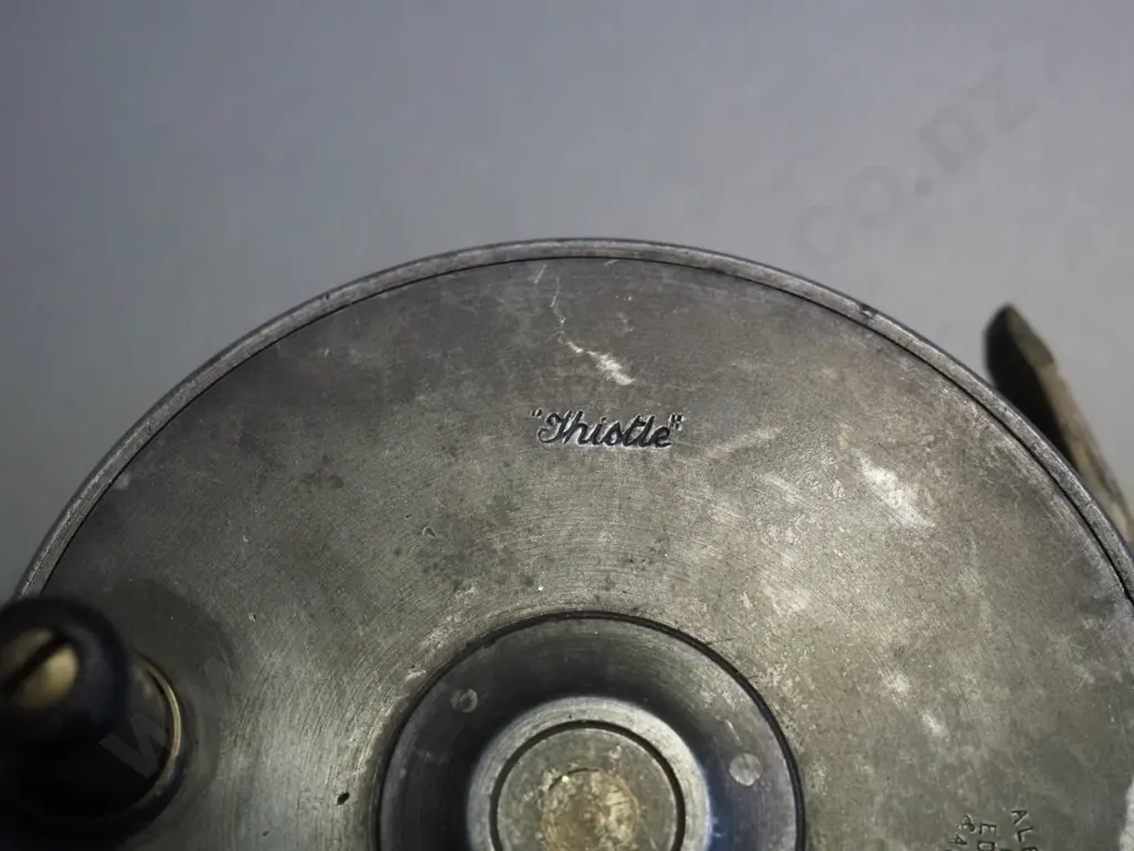 2 vintage English metal spinning reels - metal "The Invicta" and Alex Martin Scotland 4" (made by Walter Dingley Image 1++
