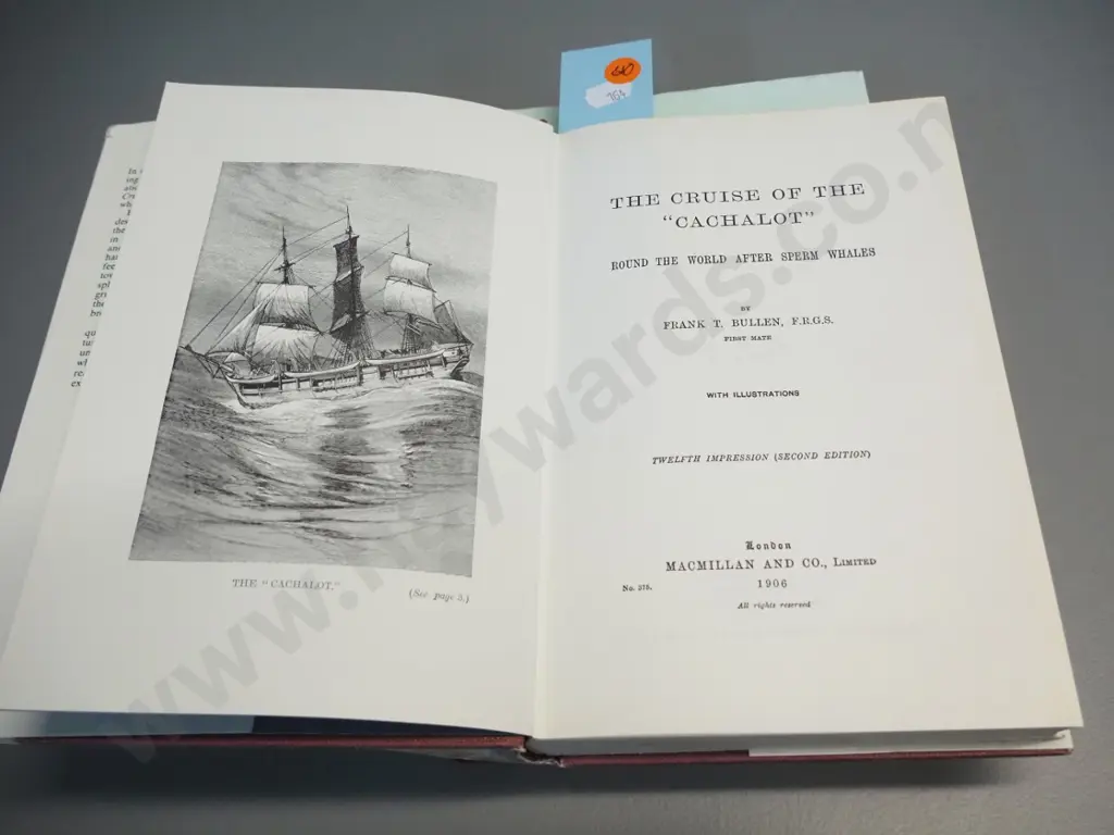 2 whaling history books - The Whale's Wake - Harry Morton signed first edition and 1976 facsimile reprint of 1899 Cruise Image 1++