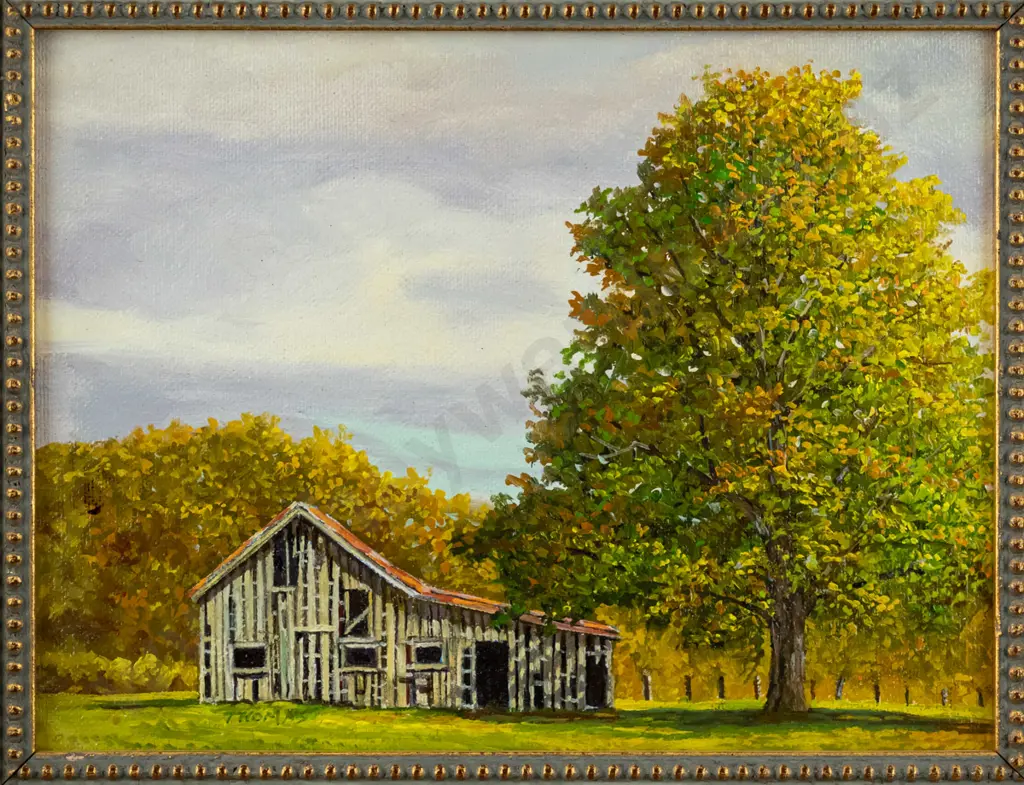Thomas L Brown 2008 - framed oil "Near Tuatapre" H-145 W-195 Image 1++