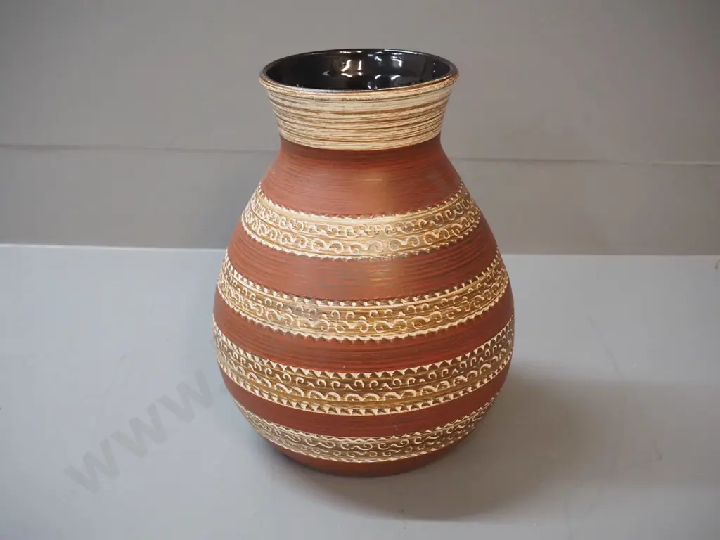 German pottery vase H-260 D-120 at rim Image 1++