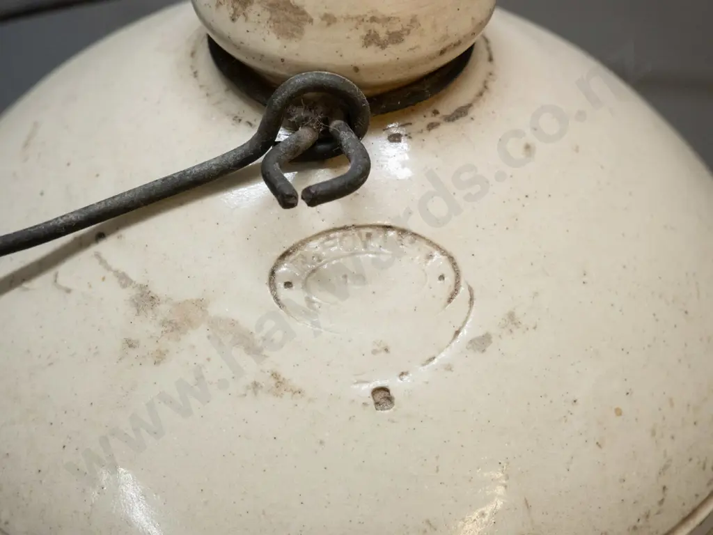 Sharpe Bros. Australia & New Zealand narrow-mouth stoneware crock with wire handle H-360 D-200 - chip to rim Image 1++
