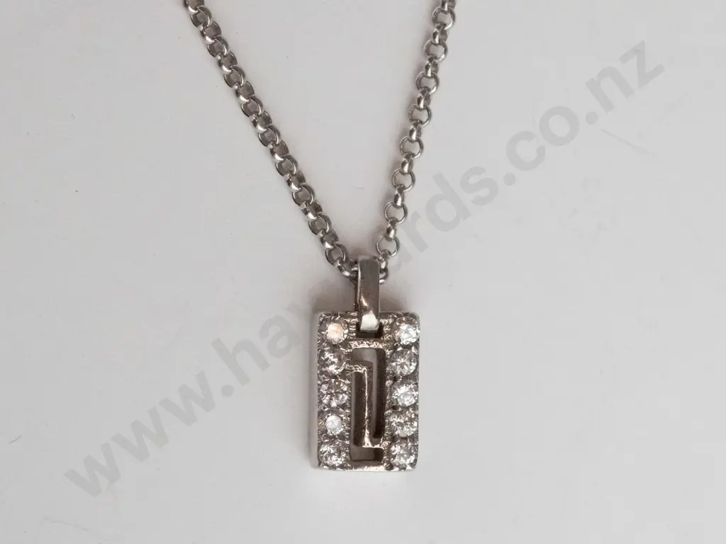 silver necklace chain stamped 925 Image 1++
