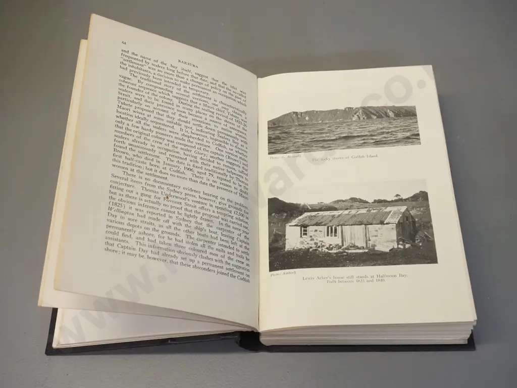 book: Rakiura by Basil Howard, pub. 1940 by AH & AW Reed for Stewart Island Centennial Society. Minor foxing on end page Image 1++