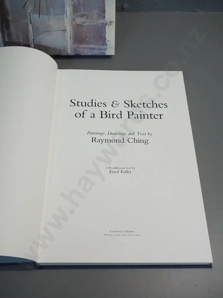 slip-cased book: Raymond Ching - Studies and Sketches of a Bird Painter, pub. 1981 Lansdowne Editions, VG condition Image 1++