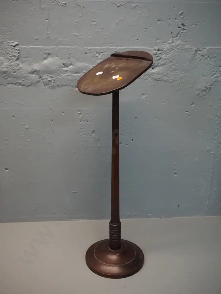 vintage timber column base shop shoe display stand H-625 Base D-190 Image 1++