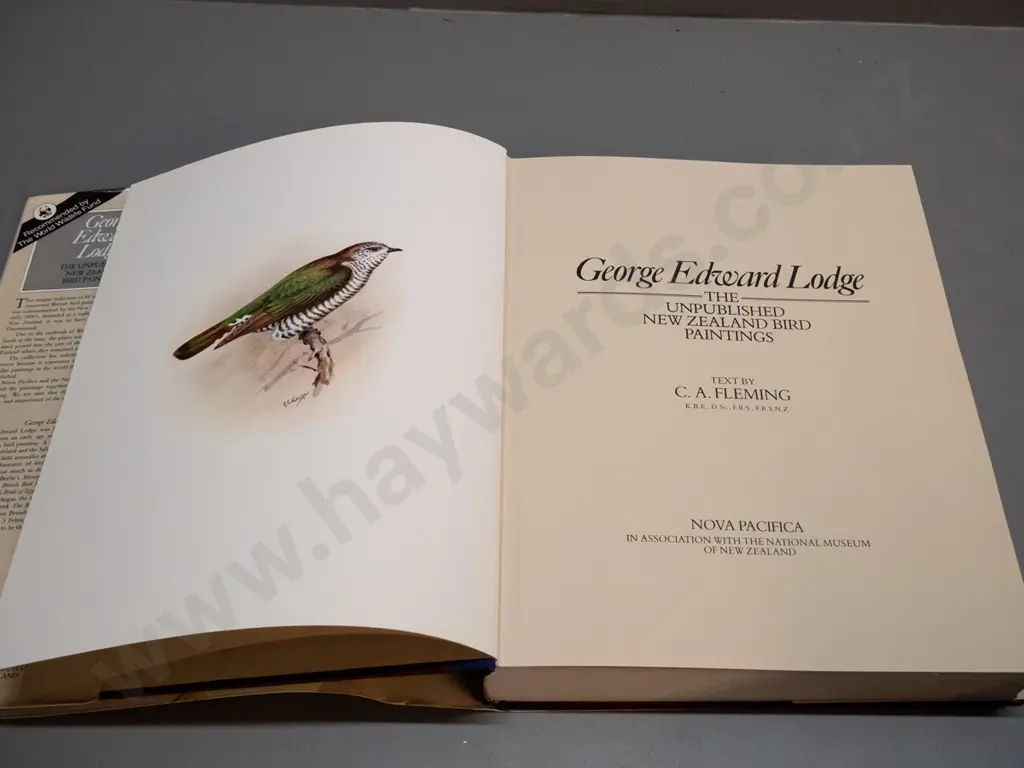 large book - George Edward Lodge - Unpublished Bird Paintings - 1982, first edition Image 1++