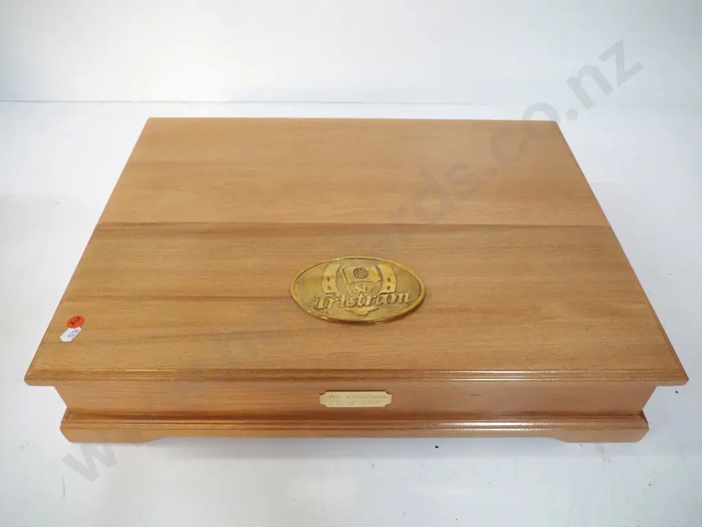 limited edition wood-cased Sir Tristram collectable phone card sets - 5 card sets and a VHS tape, number 181. Case is Image 1++