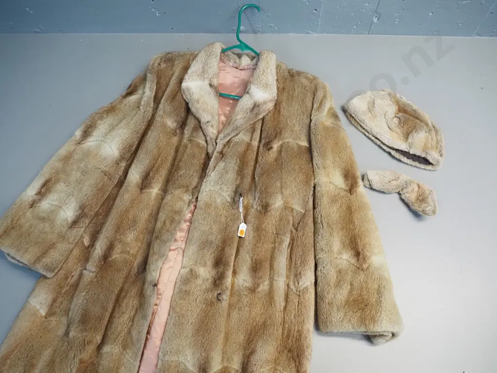 long light brown fur coat Image 1++