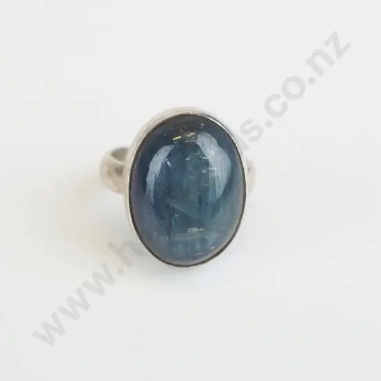 silver labradite ring stamped 925