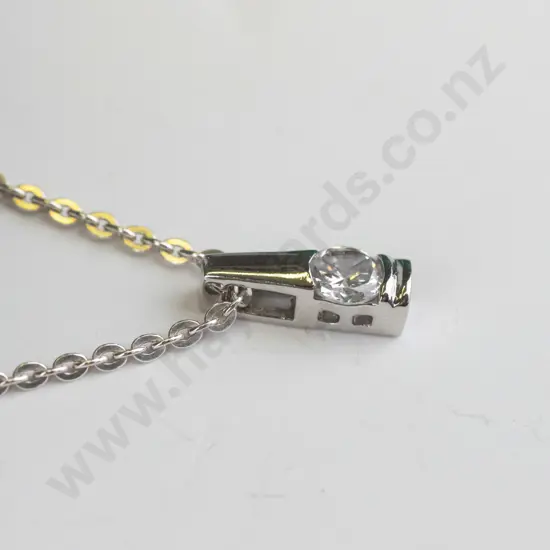 silver necklace stamped 925