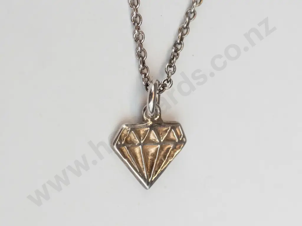 silver necklace stamped 925 Image 1++