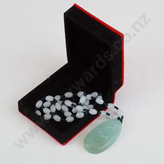 stone carved necklace
