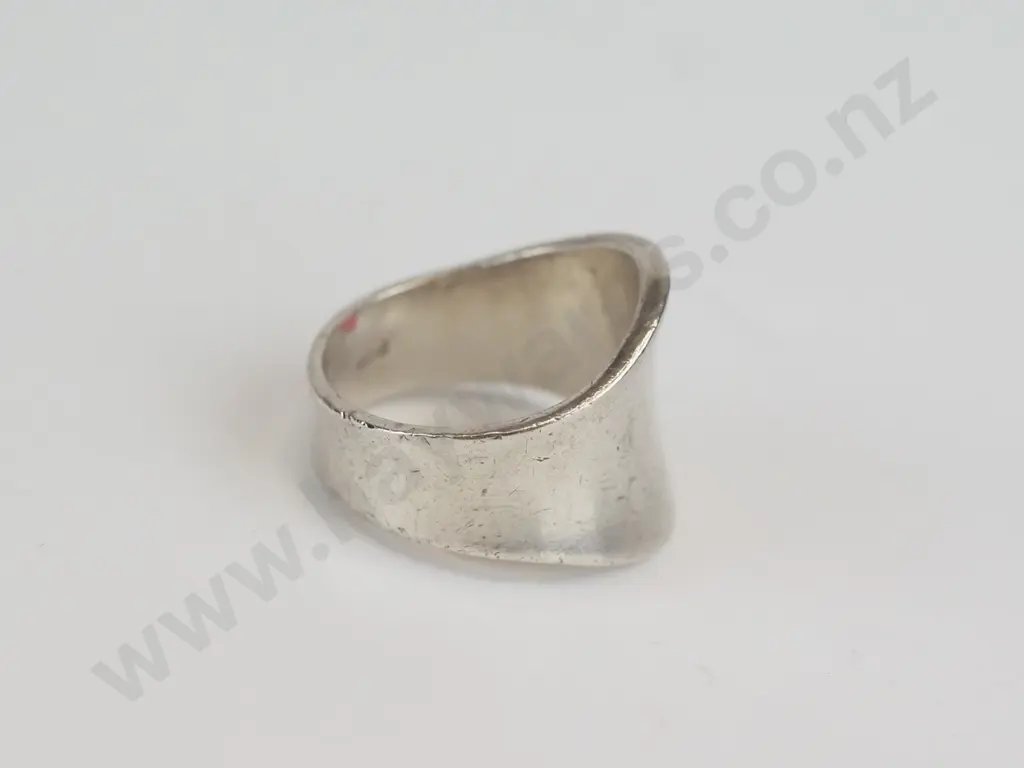 silver ring stamped stg Image 1++