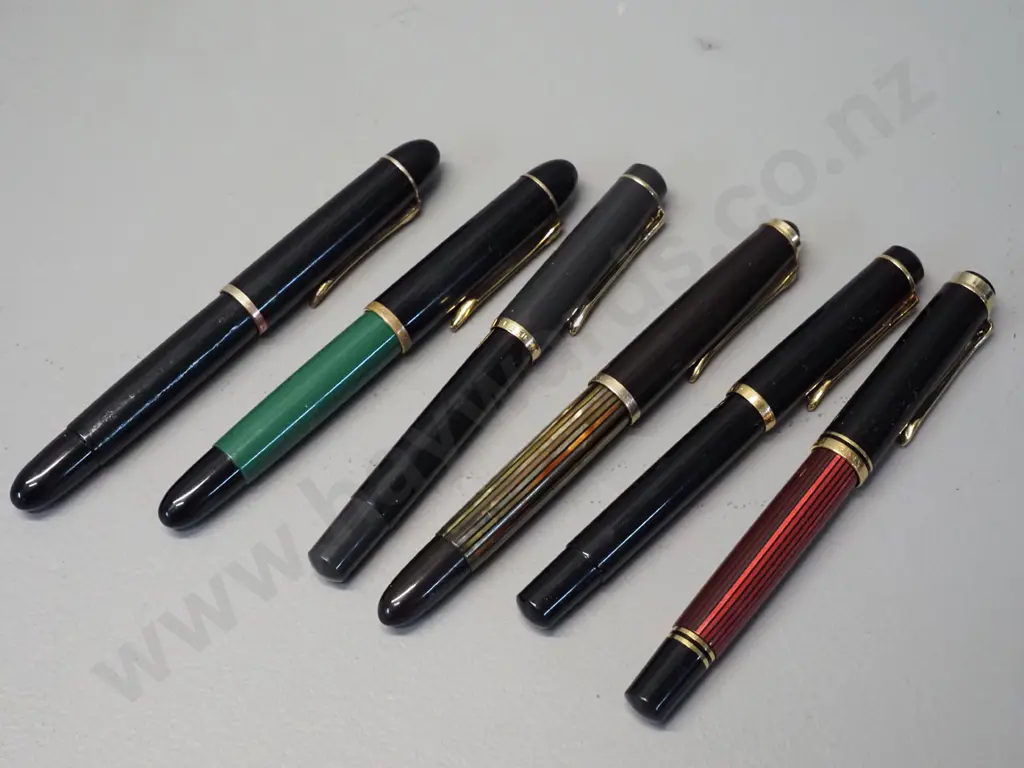 6 vintage Pelikan German fountain pens Image 1++