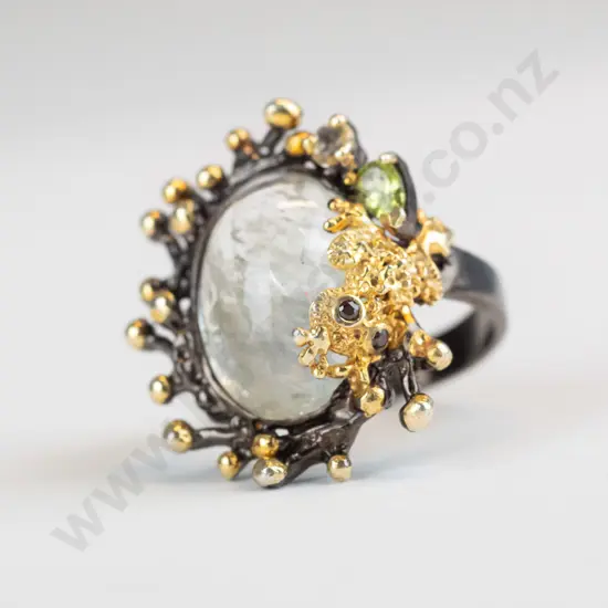 silver ring with clear stone stamped 925
