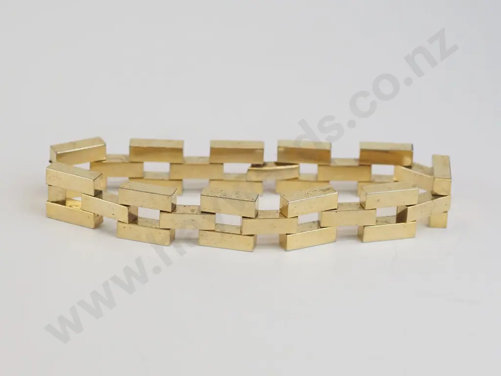gold plated bracelet stamped Image 1++