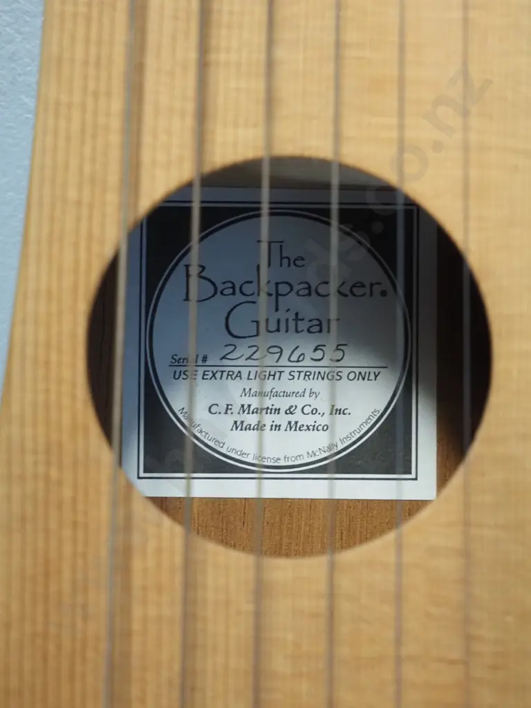 Martin "The Backpacker" compact guitar with padded soft bag - guitar L-900 Image 1++