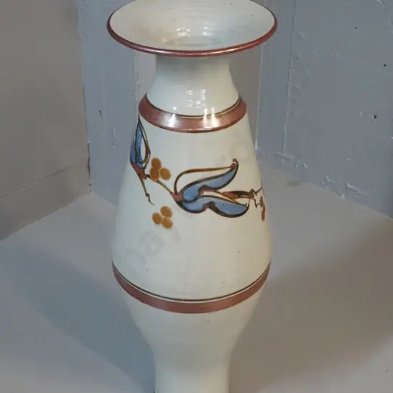 Richmond? NZ studio pottery large vase H-590 D-220 at widest