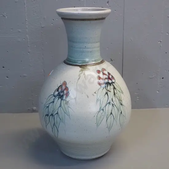 large Neil Grant NZ studio pottery vase H-440 D-260