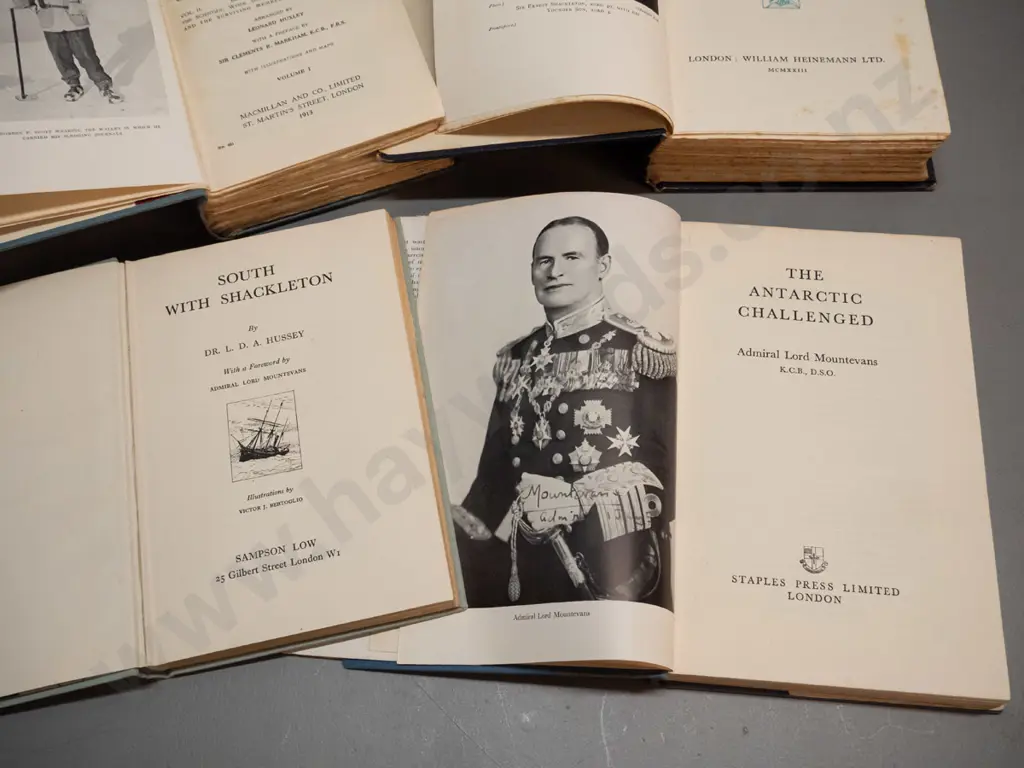 8 books on Antarctic exploration including Life of Shackleton by Hugh robert Mill, 3 titles about Scott, etc. Tears to Image 1++