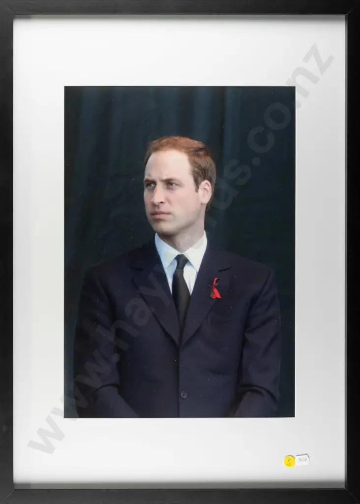 Peter MacDonald 2011- framed photograph "Prince William, Chch Earthquake Memorial" H-405 W-280 Image 1++