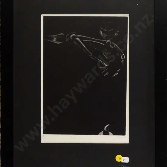 Justin Young - framed ltd edition print A/P "Fallen" H-240 W-170