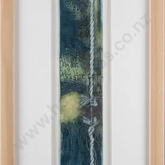 illegible signature - frame ltd edition print 3/4 "Time Can Tell" H-400 W-55