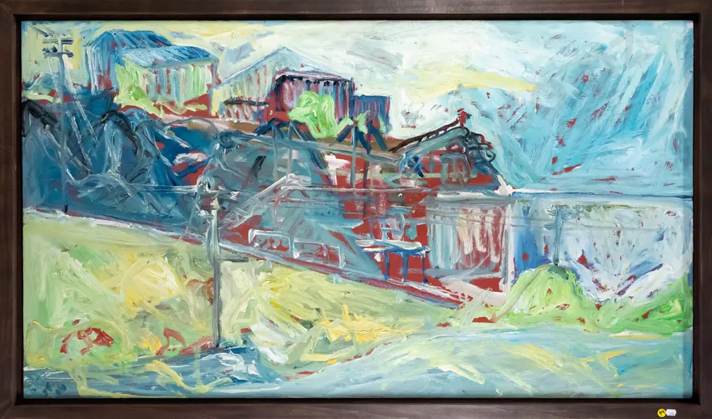 John Francis 2006 -framed  oil on board-  "BH"  H-660 W-1180 Image 1++