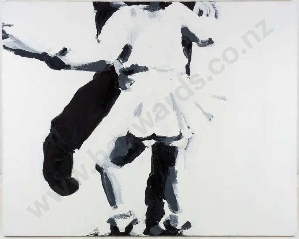 Tania Marie Stevens 2003 -oil on box canvas- dancing figures H-800 W-1000 Image 1++
