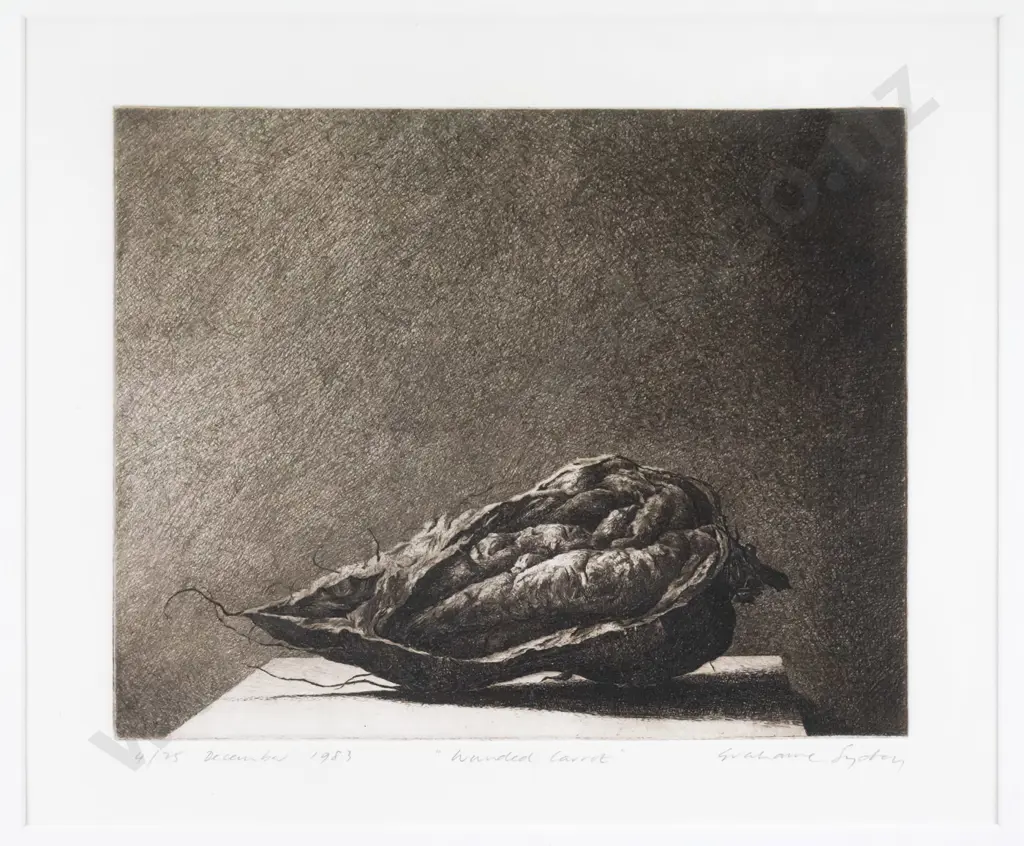 Grahame Sydney Dec 1983 - framed ltd edition print 4/25 - "Wounded Carrot" H-185  W-235 Image 1++