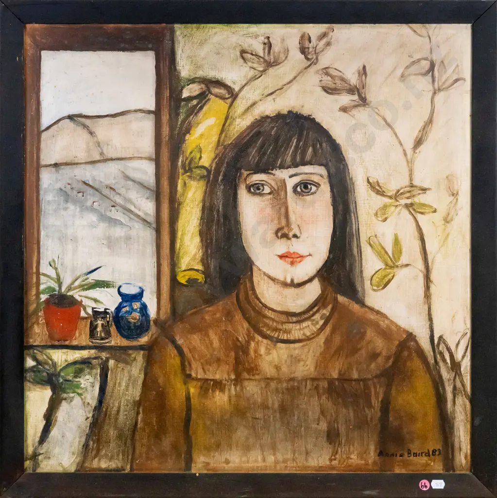 Annie Baird '83 - framed acrylic - portrait H-600 W-590 Image 1++