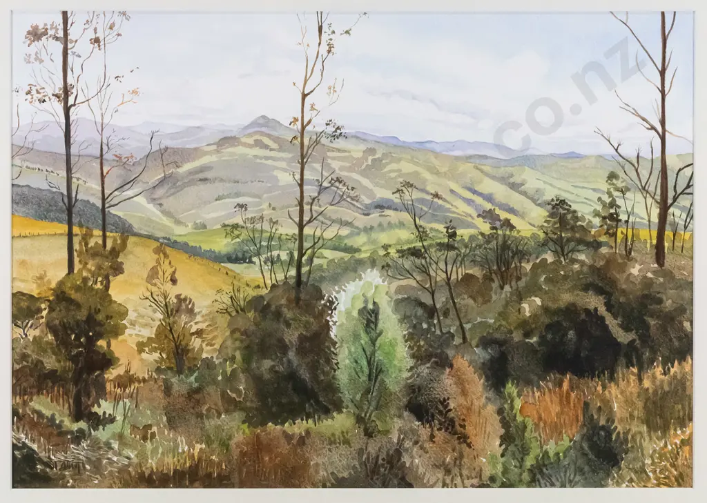 Margaret Anne Howard - framed  watercolour- landscape- H-290 W-415 Image 1++