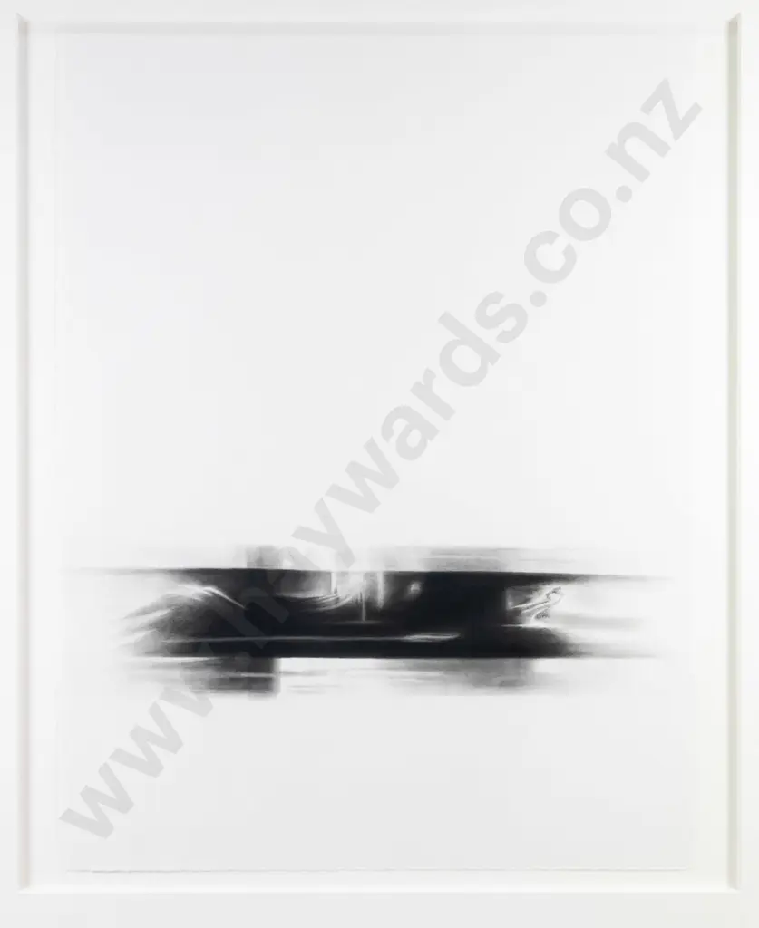 unsigned - framed charcoal- abstract- H-740 W-560 Image 1++